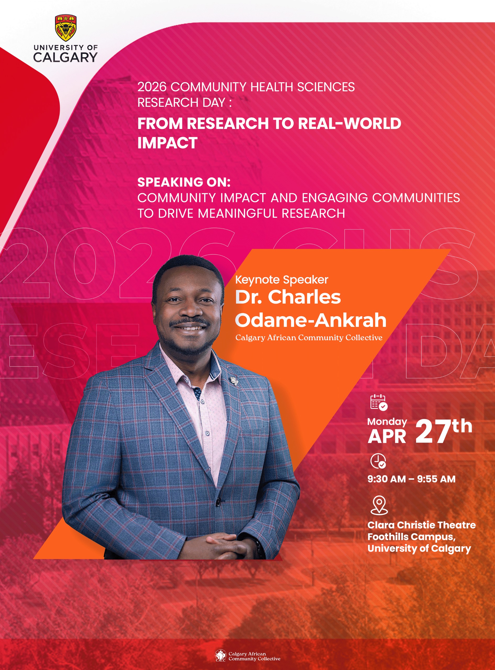 2026 Community Health Sciences Research Day From Research to Real-World Impact